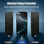 NNBILI 3pcs Full Cover Matte Privacy Screen Protector For iPhone 18 17 16 15 14 13 12 11 Pro Max Plus Mini XS Anti-Peeping Glass