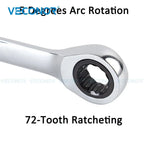 1pc 1/4 9/32 5/16 Inch Imperial Size Wrench Keys Ratchet Spanner Wrench Set Universal Hand Tools Car Repair Tool