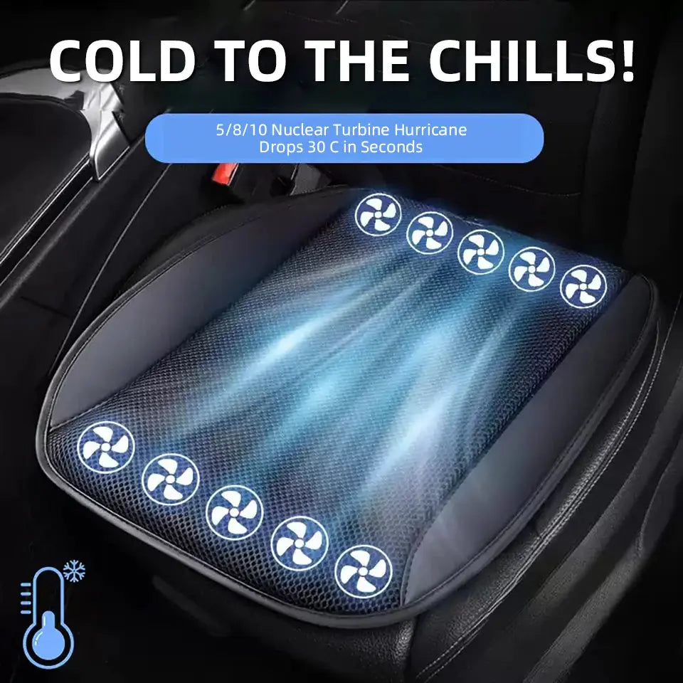 USB Universal Car Seat Summer Cool Air Seat Cushion With 5/8/10 Fan Car Cooler Seat Cover 3D Mesh Breathable For Car Home Office Car Mobile World