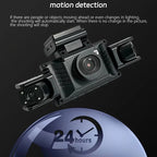 4-Channel WiFi Dash Cam, Wide Angle, Night Vision, G-Sensor, Parking & Loop Recording, Universal for Various Vehicles Car Mobile World