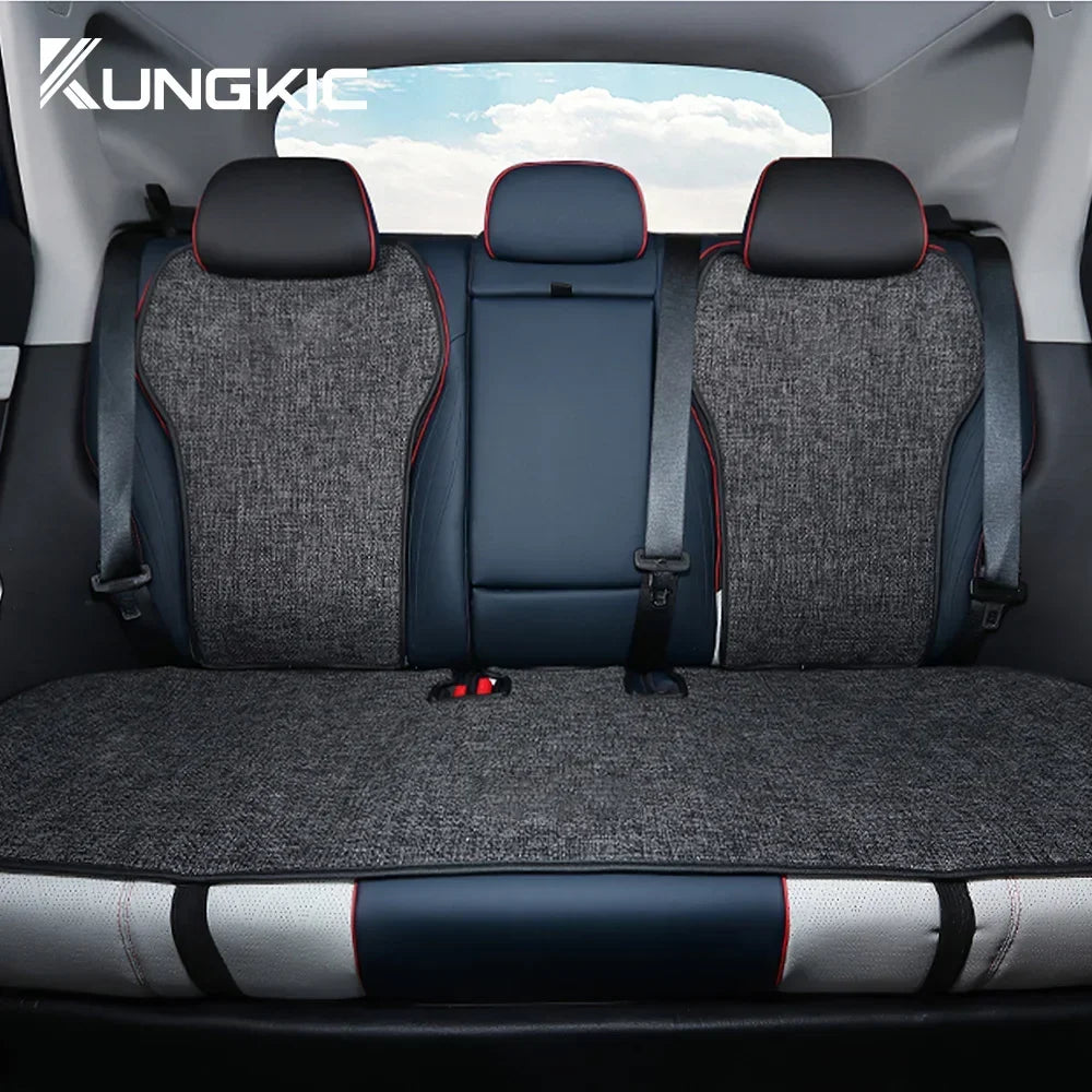 Breathable Linen For BYD Atto 3 Yuan Plus Tang Han Dolphin EV 2021 2022 2023 2024 Car Seat Cushion Protect Mat High Accessories