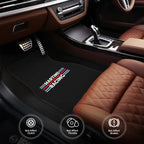 Martini Racing Car Floor Mat Set Includes Four Pieces For Full Coverage Across Front And Rear Fits Well With Modern Or Classic V