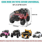 190T Polyester Taffeta Waterproof Sunscreen Dust-Proof Outdoor Car Cover for Toy Car, SUV, Sedan Protection 140*84*81CM