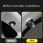 New 4/5pcs Metal Car Wheel Valve Caps Stem Covers for VW Volkswagen Golf Polo Passat Tiguan Touran Jetta Accessories