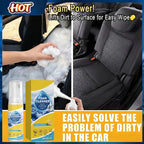 Multipurpose 2-in-1 Foaming Car Seat Cleaner Fabric Stain Eliminator removes tough grime without full washing