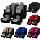 Four Seasons Fashion Universal 9 pcs Car Seat Cover Polyester Fabric Car Seat Cover CM World