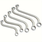 5Pcs S Type 10-19mm 12-Point Box Ends Double-Headed Special-Shaped Fastening Wrench Car Repair Tool S-Shaped Spanner Hardware CM World