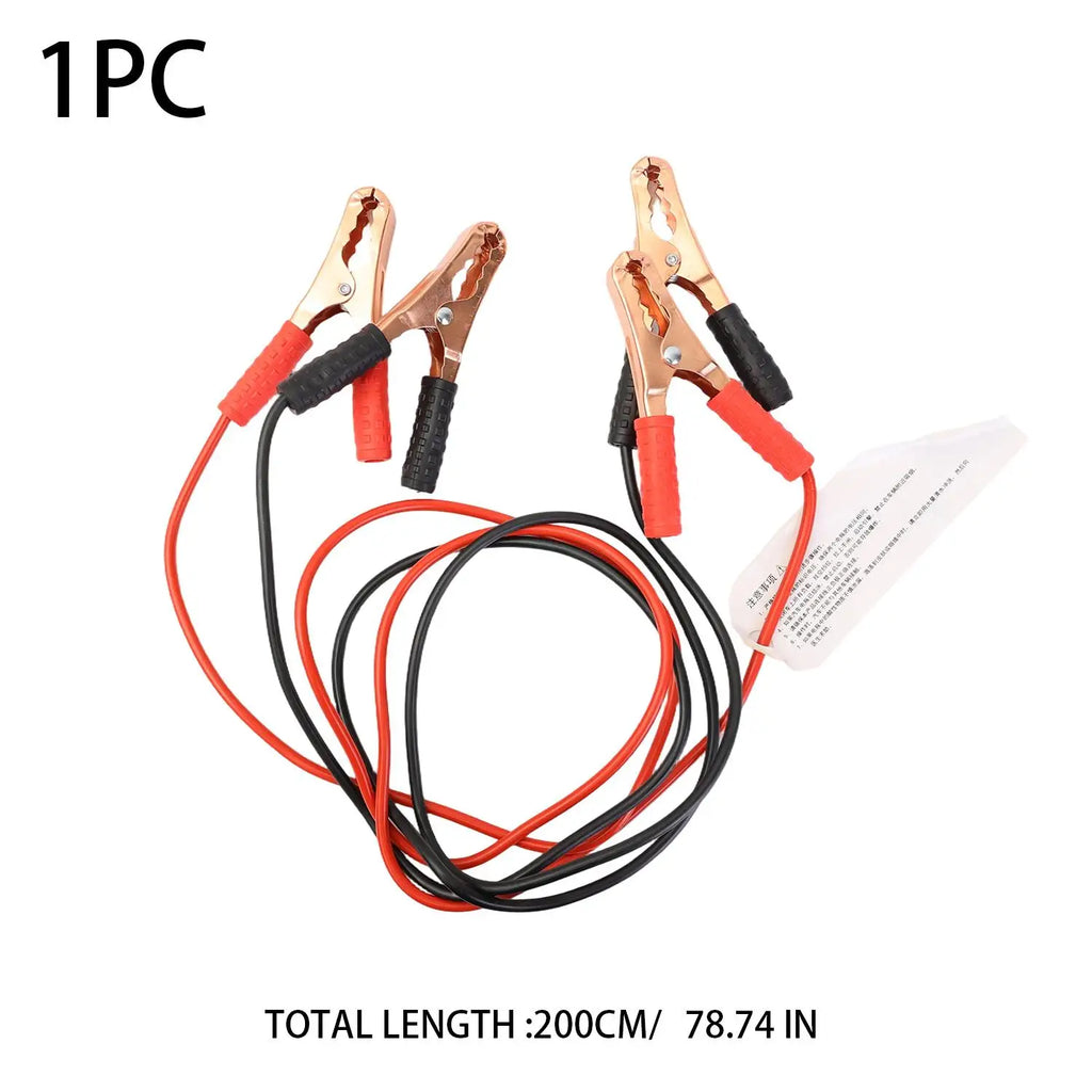 Motorcycle Jumper Cables Aluminum Coated Copper Portable Battery Booster Cables Emergency Jump Start Kit for Motorcycle ATV CM World