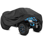 Heavy Duty ATV Cover Waterproof Windproof 4 Wheeler Quad Bike Storage Cover Black All Weather Protection Car Quad Covers Car Mobile World