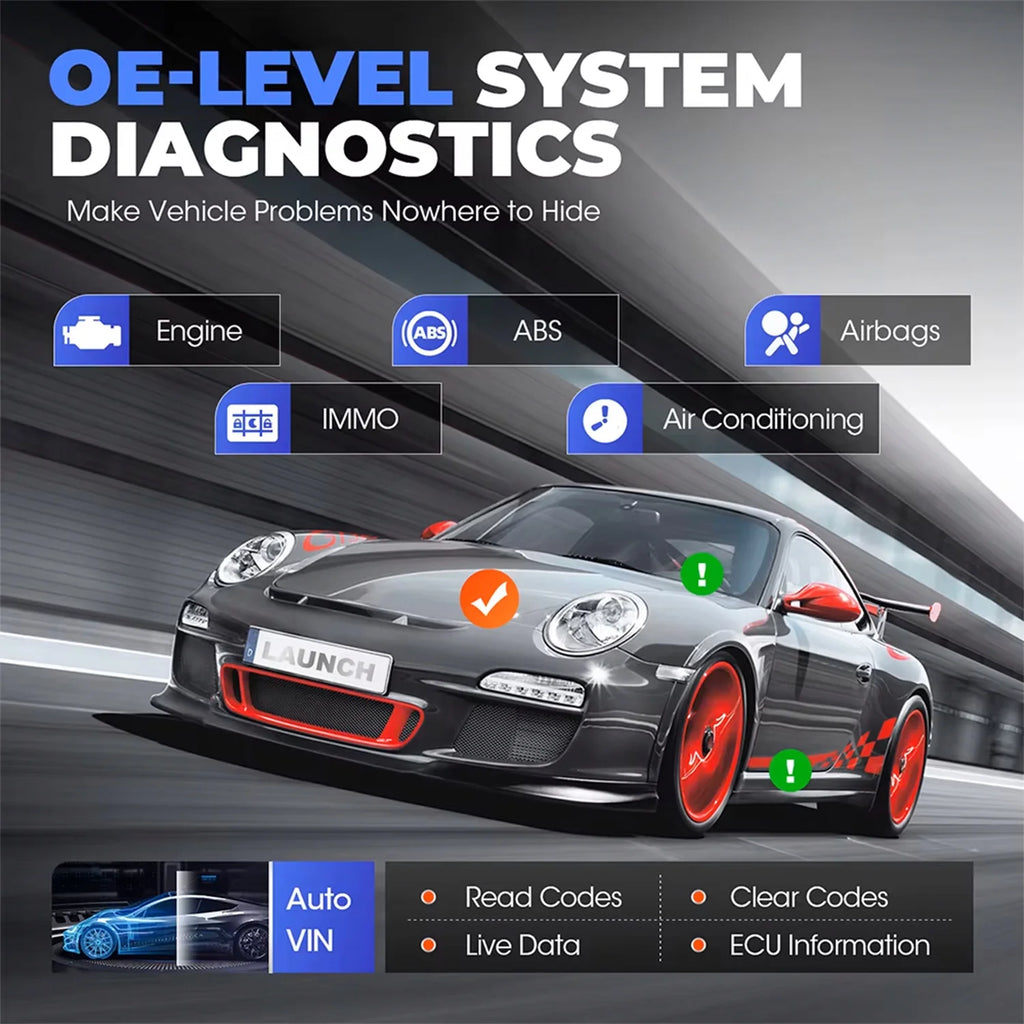 LAUNCH X431 CRP919X BT Wireless Bluetooth Diagnostic Tool OBD2 Car Scanner Bidirectional Automotive Diagnosis Tool