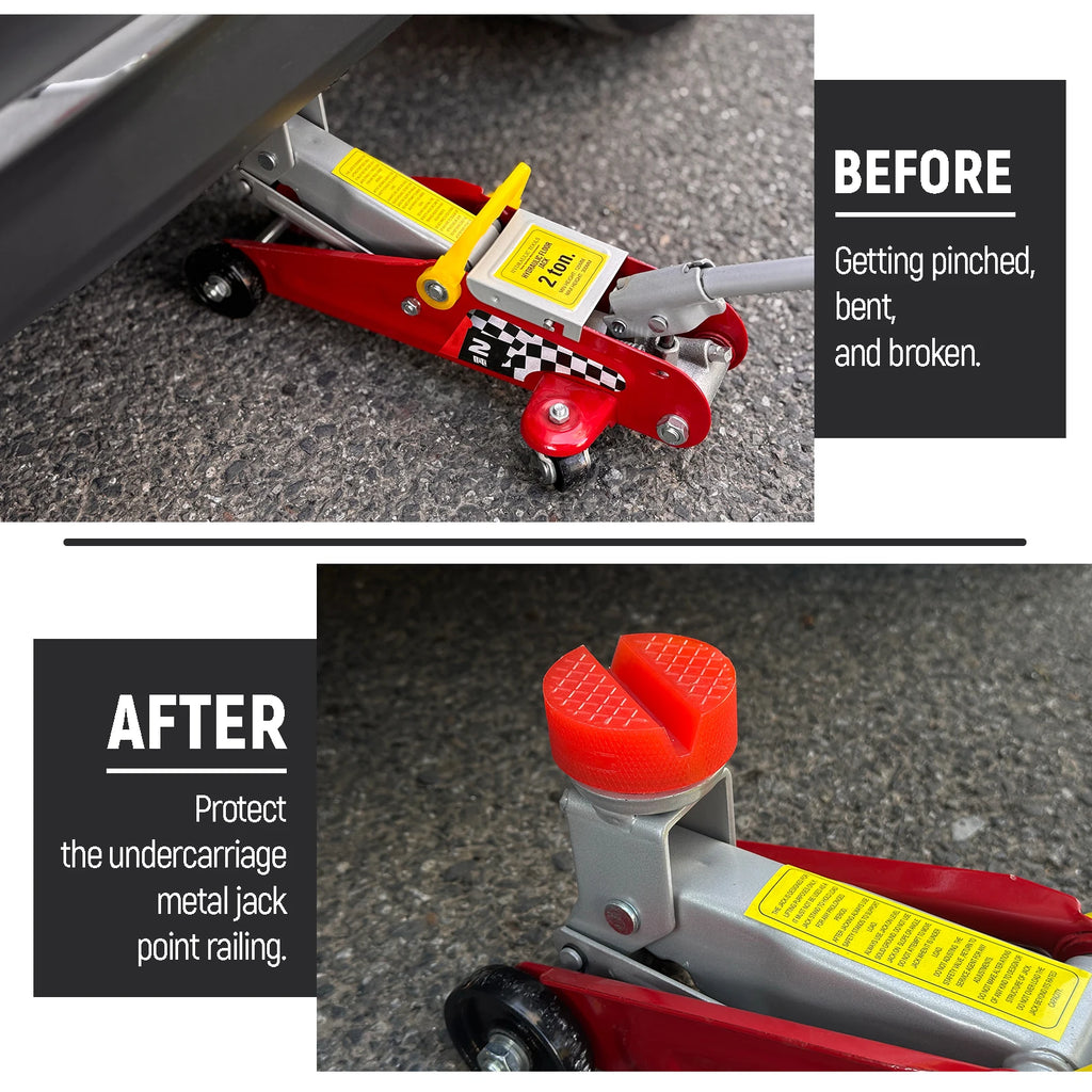 Universal Polyurethane Jack Pad Support Pinch Weld Slotted Floor Frame Rail Adapter Car Removal Repair Tool For VW Ford Renault CM World
