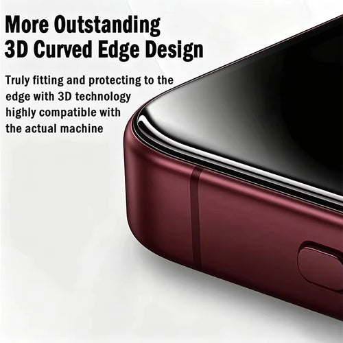 1-3PCS 300CC Big Curve Edge Tempered Glass For iPhone 16 14 15 17 18 13 12 11 Air Pro Max Plus 16E Ultra Clear Screen Protector