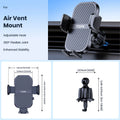 TOPK Super Stable Car Phone Holder, Magnetic Phone Holder Car Dashboard and Air Vent Mount, Compatible with All Smartphones