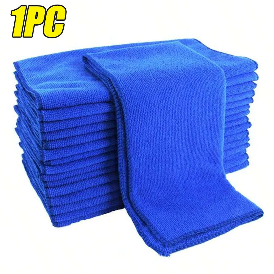 5/100PCS Microfiber Towels Car Wash Drying Cloth Towel Household Cleaning Cloths Auto Detailing Polishing Cloth Home Clean Tools CM World