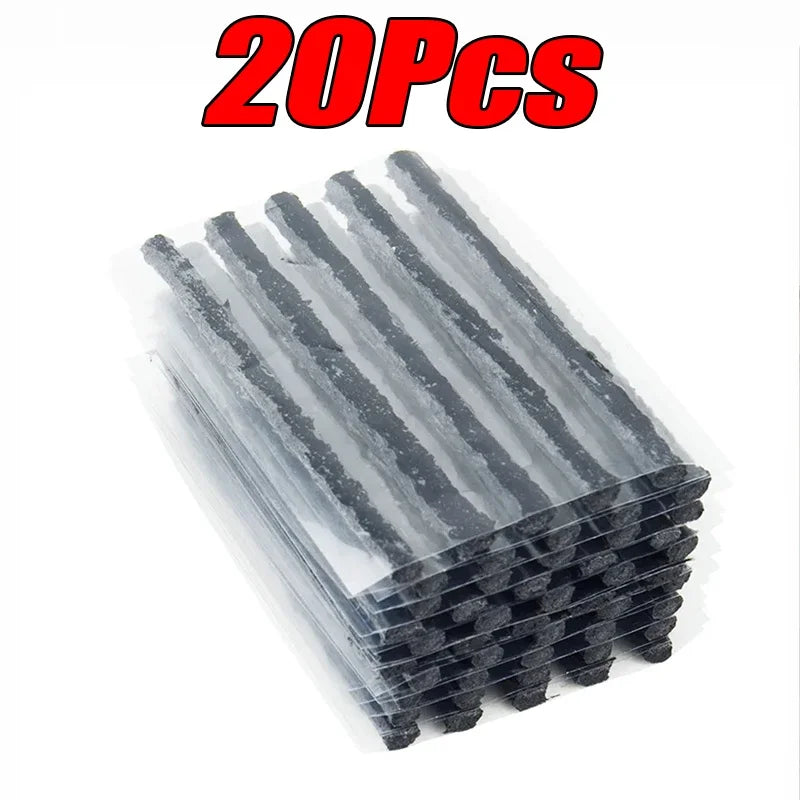 5-50Pc Car Tire Repair Tool Kit with Rubber Strips Tubeless Tyre Puncture Studding Plug Motorcycle Truck Vacuum Tire Repair Tool
