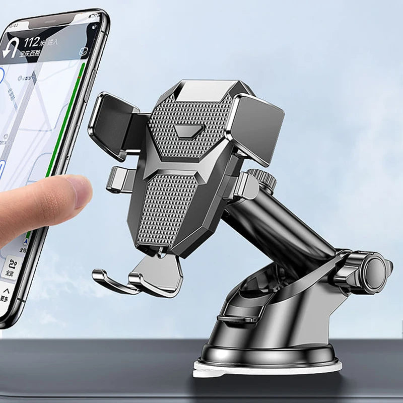 2026 NEW Universal Sucker Car Phone Holder 360° Windshield Car Dashboard Mobile Cell Support Bracket for 4.0-7 Inch Smartphones CM World