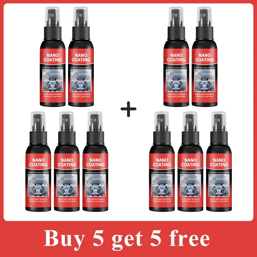 Car Nano Ceramic Coating Kit - Universal Professional Car Beauty, High Gloss Car Paint Repair Protection, Long-Lasting Gloss CM World