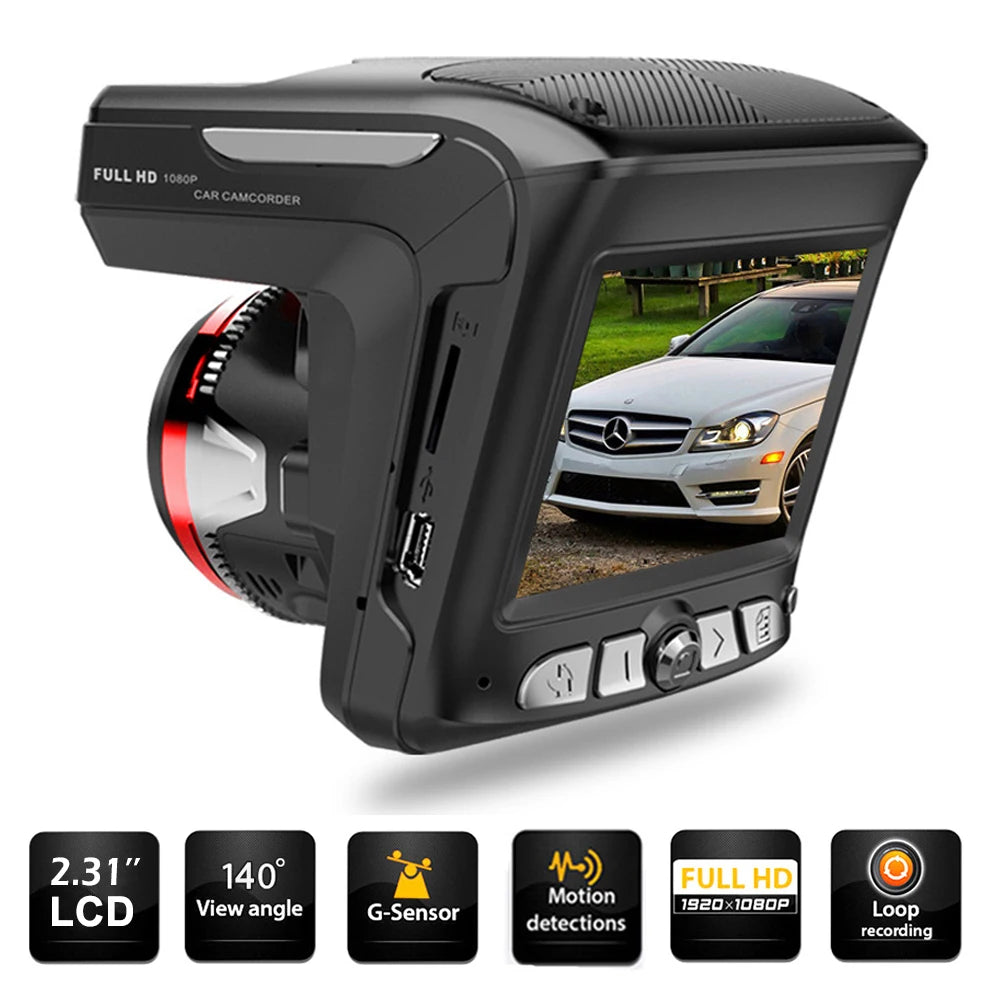 Car DVR Dash Recorder X7 GPS Logger-English & Russian Language Detection Anti Laser DVR Dash Camera HD 1920x1080P Video Recorder