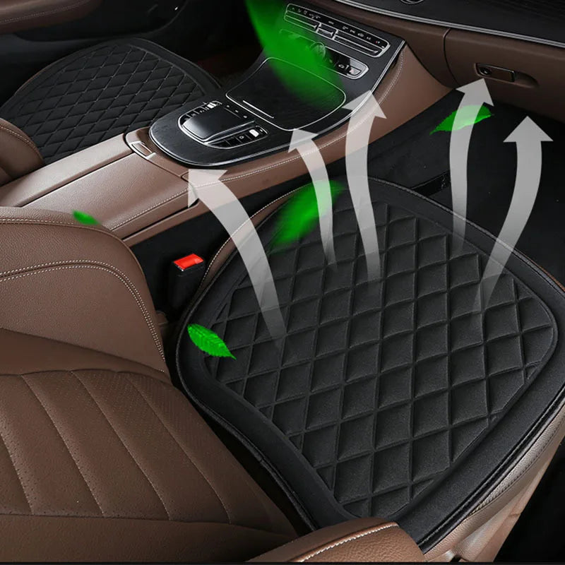 Car Seat Cover, Breathable Anti-Slip Bottom Seat Cushion Mat Pad, Universal Four Seasons, Car Front Driver Bottom Seat Cover CM World