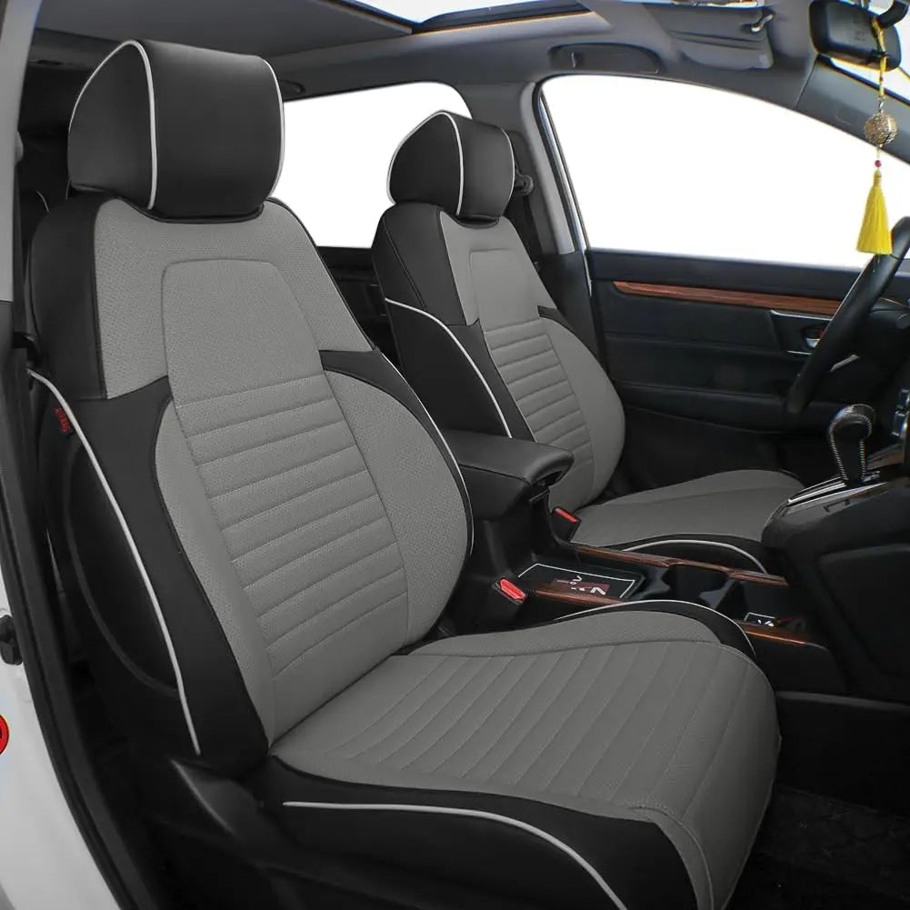 EKR Custom Fit Car Seat Covers Leather Full Set For Honda CRV 2017 2018 2019 2020 2021 2022 Waterproof Leather Cushion Seat Protective Cover