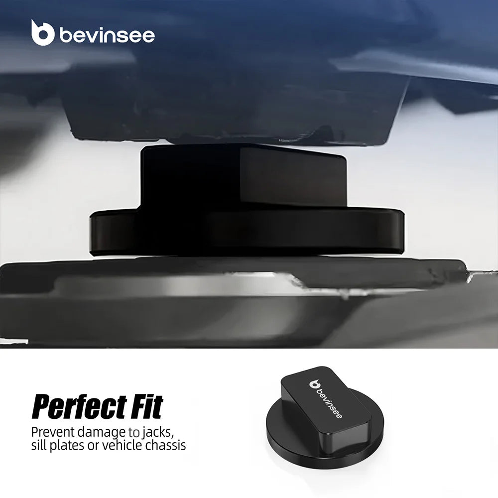 BEVINSEE Aluminum Floor Jack Pad Adapter for BMW F10 F11 F20 F22 F30 F31 F32 F33 F36 F40 G30 G20 E92 E91 E87 E46 E39 X5 E70/F15 CM World