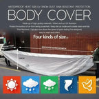 Universal Full Car Cover Portable Outdoor Waterproof UV Protection Anti-Scratch Resistant Car Clothing Auto Dust Cover Accessory Car Mobile World