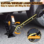 2.5 Ton Car Jack Kit Scissor Jack 5511 lbs Tire Jack Tool Universal Car Emergency Kit with Lug Wrench Tire Changing for Car SUV CM World