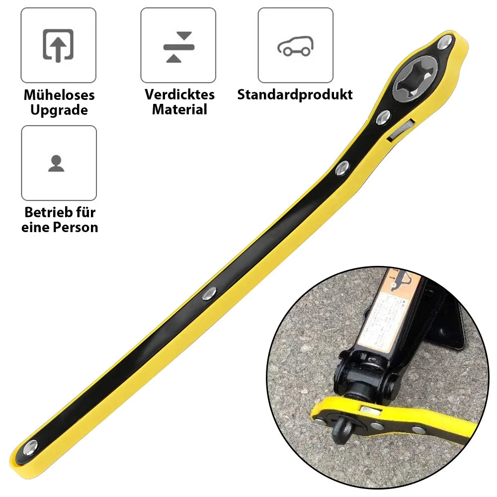 2.5T 1.5T car jacks 2 in 1 Manual Lift Jack Car Repair Tool Lifting Tool with Labor-saving Ratchet Wrench Foldable Jack for Car CM World