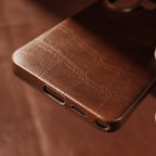 Magnetic Genuine Leather Case for Samsung Galaxy S26 S25 Ultra S23 FE S22 S24 S26 Plus Phone Back Cover Case for Magsafe Shell