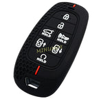 For Hyundai Silicone Car Remote Key Fob Case Cover Shell Santa Fe Palisade Tucson Nexo Sonata 2023 7 Buttons CM World
