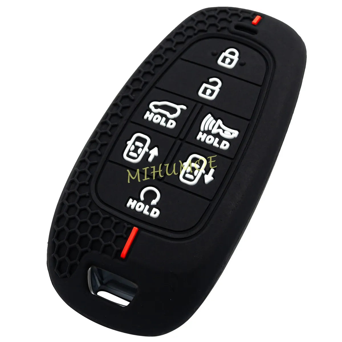 For Hyundai Silicone Car Remote Key Fob Case Cover Shell Santa Fe Palisade Tucson Nexo Sonata 2023 7 Buttons CM World