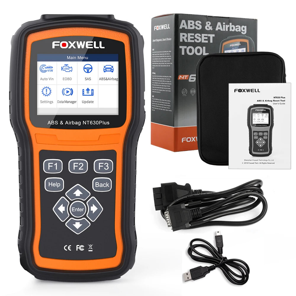 Foxwell NT630 Plus OBD2 Automotive Scanner Engine Check ABS SRS EPB OIL SAS Calibration Code Reader OBD 2 Car Diagnostic Tool Car Mobile World