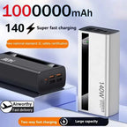 Lenovo 140W Super Fast Charging Power Bank 500000mAh CCC Certified LED Digital Display Portable External Battery for XiaomiHuawe