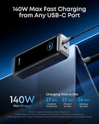 Anker Prime Power Bank, 26,250mAh 3-Port Portable Charger with 300W Max Output, Two-Way Charging, TSA-Approved, App Control,