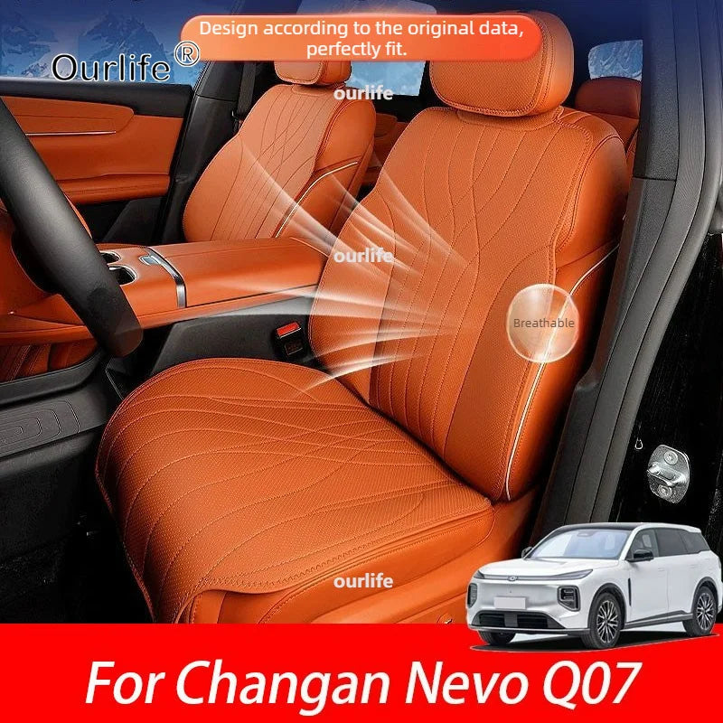 For Changan Nevo Q07 2026 2027 Complete Set of Breathable All-Season Protective Seat Covers Car Interior Accessories