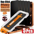 1-5Pcs Anti Spy Screen Protector For iPhone 17 16 15 14 13 12 11 Pro Max XS X XR Air 6 7 8 Plus 16e One Click Installation Glass Car Mobile World