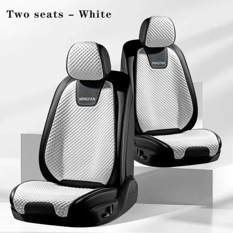 2023 NEW Real Silk Car Seat Cover Front Seat Protector Universal Summer Anti Dirty Non Slip Cushion Auto Interior Accessories Car Mobile World