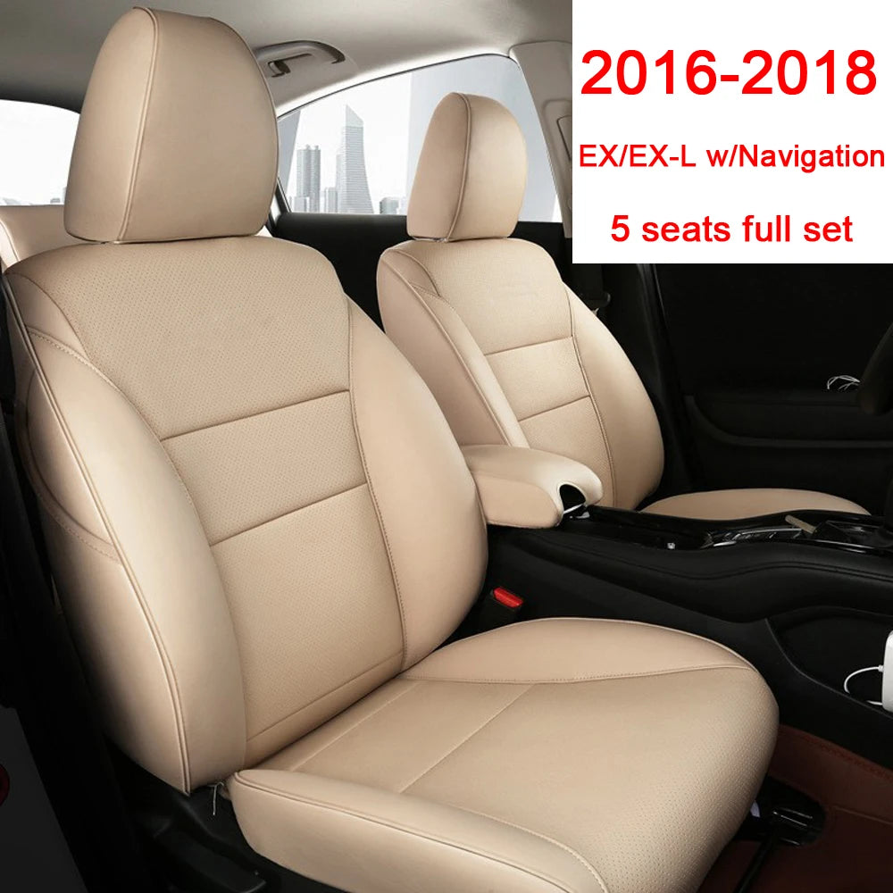 Car Special Seat Covers For Honda Vezel HRV XRV 2016 2017 2018 2019 2020 2021 2022 Car Seat Protective Cover Leather Cushion