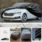 Car Cover for Skoda Scala 2019-2024 210D-PU Outdoor Full Car Covers All Weather Waterproof Windproof Sun Protection Car Mobile World