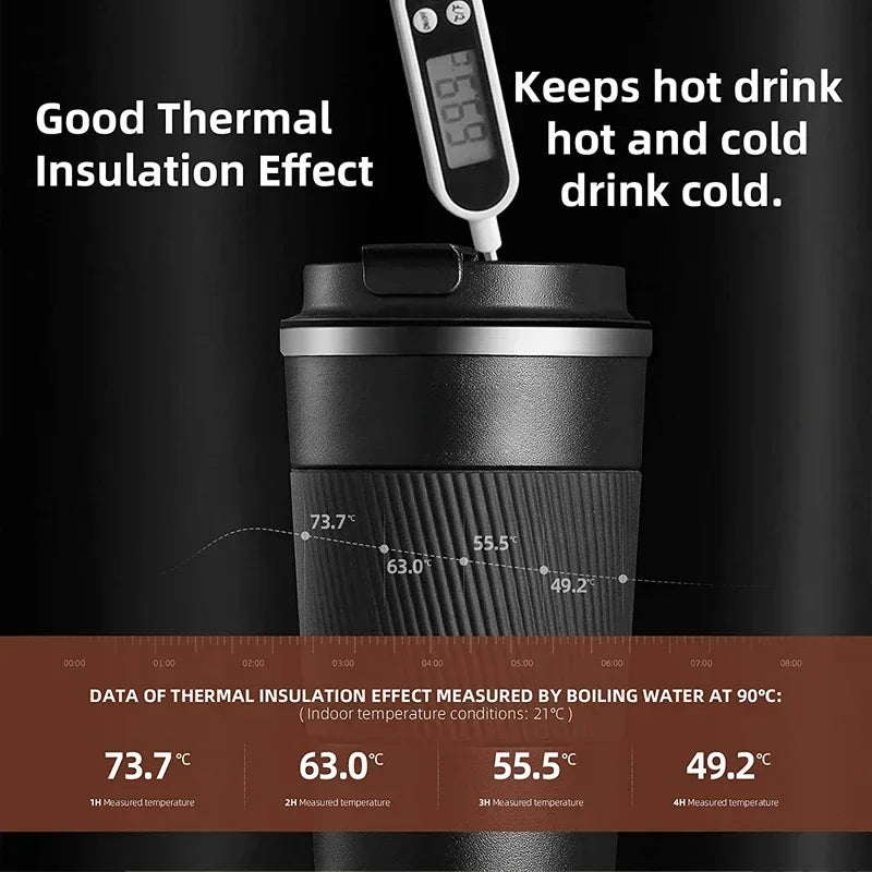 510ml 304 Stainless Steel Coffee Cup Thermal Mug For Xpeng Xiaopeng P7 G9 Car supplies Car accessories CM World