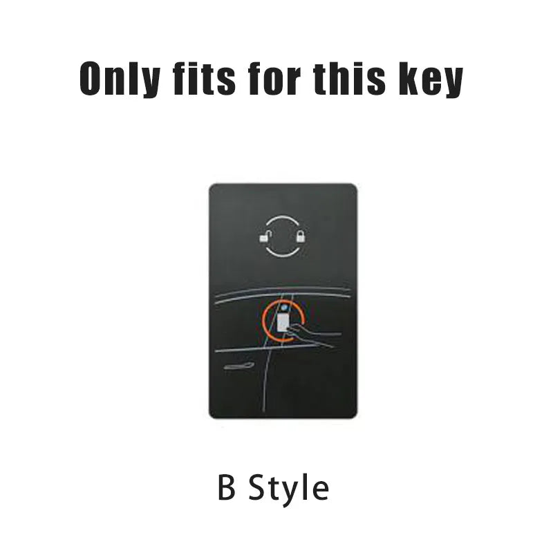 For Tesla Model 3 Model S X Y Keychain Accessories Leather Car Smart NFC Card Key Case Fob Cover Protector Shell
