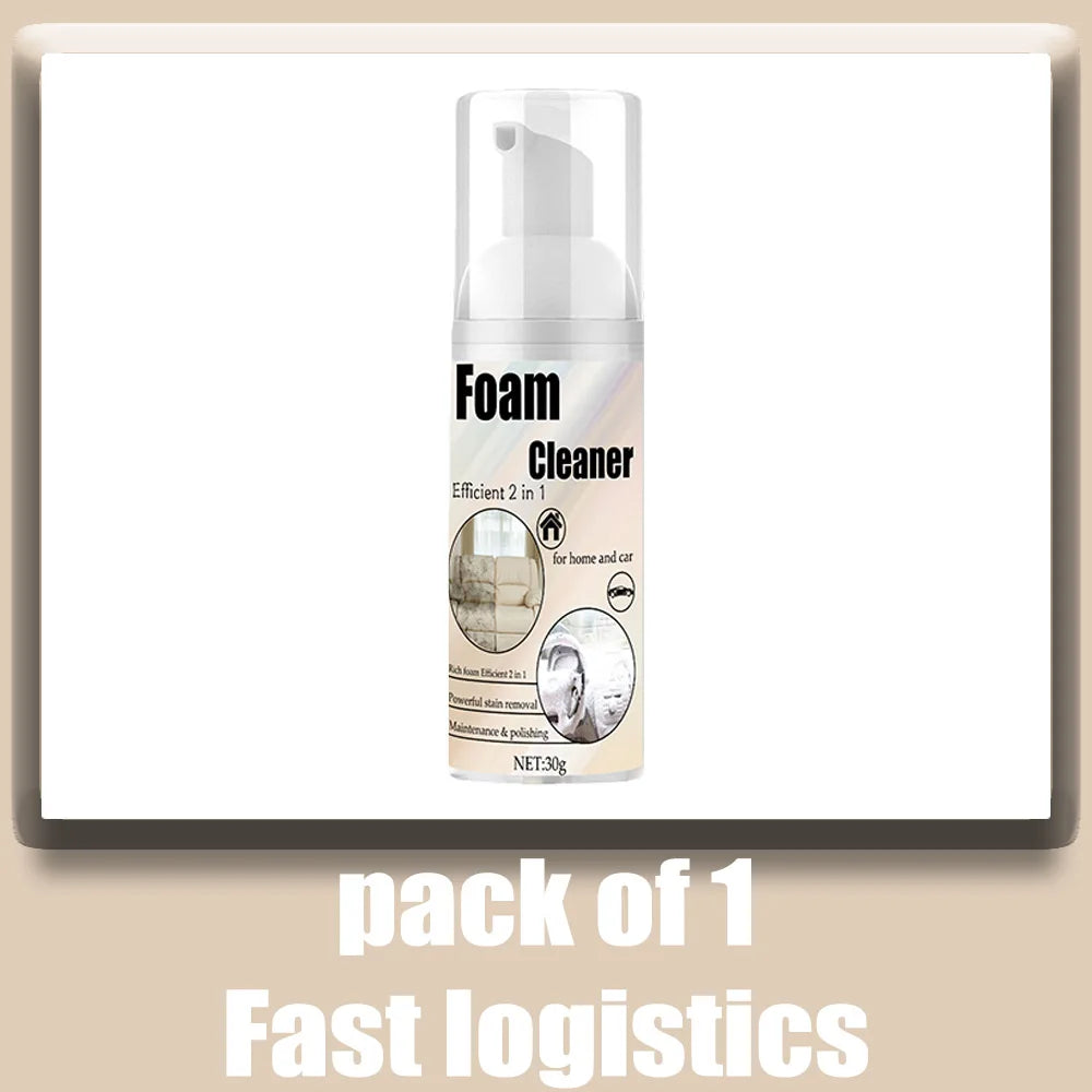 Multifunctional Foam Cleaner Car Interior Stain Removal and Cleaning Leather Seat Home Foam Cleaner Spray Maintenance Wash CM World