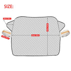 Kcimo 1Pc Sunshade Cover Car Windshield Snow Sun Shade Waterproof Protector Automobile Magnetic Cover Car Front Windscreen Cover Car Mobile World