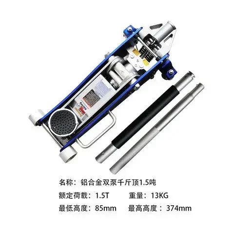 New Jack Horizontal Hydraulic Jack 2.5 Ton Off-Road Special Dual Pump Tire Change Tool with Warranty