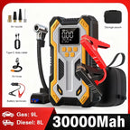 Portable Car Jump Starter 6000A Air Compressor 160PSI, Auto Tire Inflator Battery Booster for 9.0L Gas 6.5L Diesel Car SUV Truck