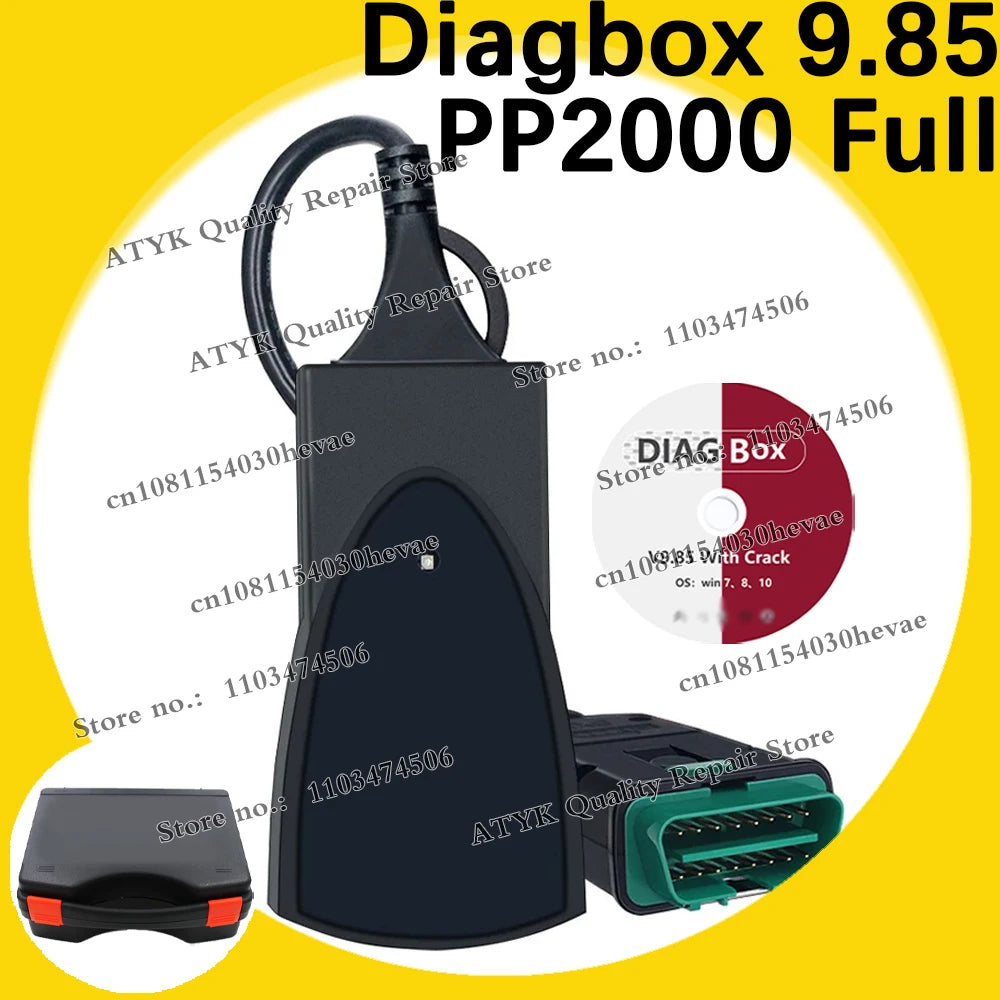 PP2000 Diagbox 9.850 Full Chip Lexia 3 Diagnostic Pour Voiture Inspection Tools Tuning Obd2 Scanner Code Reader Equipment New
