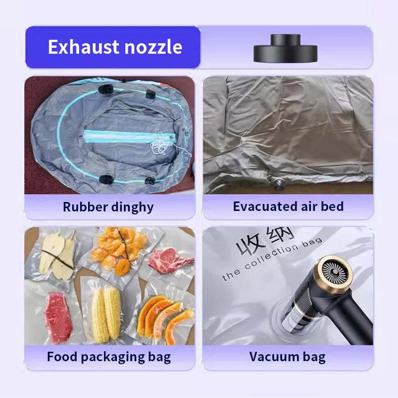 Cordless Handheld Vacuum With Brushless Motor 12000Pa Suction 3 in 1 Portable Rechargeable Mini Air Blower Car Vacuum Cleaner Car Mobile World