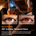 2-5PCS 360 All Side Privacy Screen Protector For iPhone 18 Pro Max 17 16 15 Pro Max 14 Plus 13 iPhone 18 Ultra Anti Spy Glass