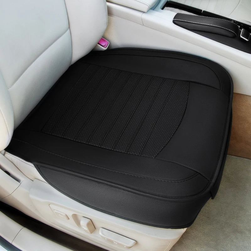 SEAMETAL Premium Car Seat Cover PU Leather Wrapped Vehicle Seat Protector Cushion Anti Slip Universal for Sedan Suv Truck Pickup