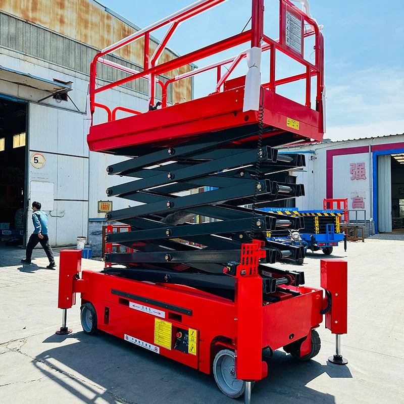 Low Noise Indoor Scissor Lift Table Hydraulic Aerial Work Platform Self Propelled Tracked Crawler Lift For Cleanroom Assembly Us CM World